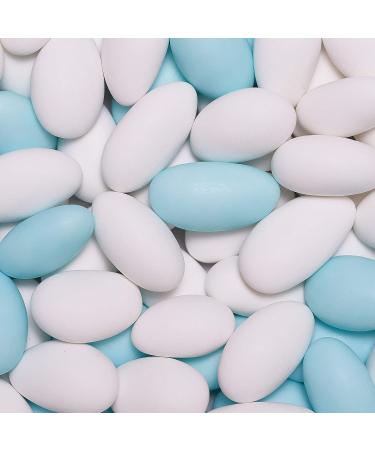 Buy One-in 1 kg White & Sky Blue Wedding Almonds - Perfect Guest Gifts for Weddings & Baptisms | Premium Sugar Almonds & Confetti - Buy Online on GoSupps.com