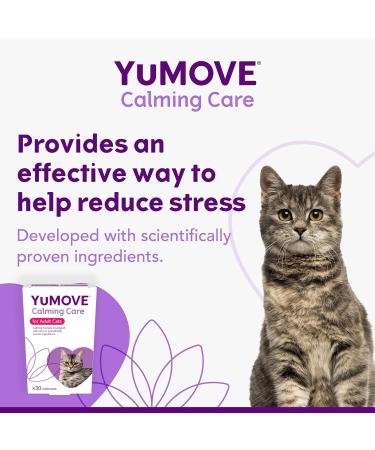 YuMOVE Calming Care for Cats | Previously YuCALM Cat | Calming Supplemnent for Cats who are Stressed or Nervous | Packaging may vary 30 Tablets - Buy Online on GoSupps.com