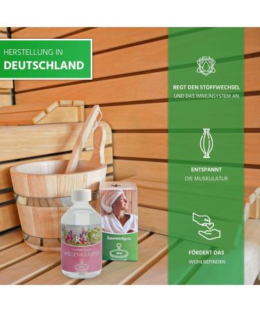 KK Sauna Infusion Concentrates PREMIUM - Meadow Herbs Fragrance - Made in Germany - 500ml Bottle | Wellness Spa Experience at Home - International Shipping Available - Buy Online on GoSupps.com