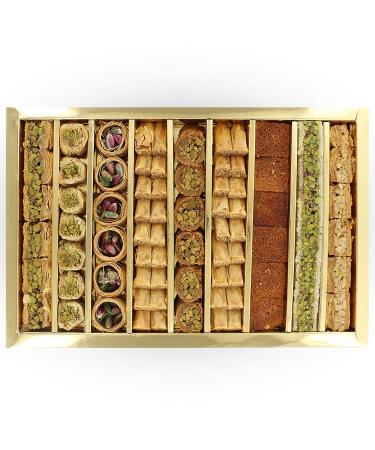Anabtawi Middle Eastern Sweets - Assorted Baklava  Pistachio and Almond Pastry in Elegant Gift Box - Traditional Arabic Baklava - No Preservatives  No Additives - Gourmet Dessert Gifts - 800g - Buy Online on GoSupps.com