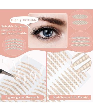 Invisible Eyelid Lift Tape - 864 Pieces Double Single Eyelid Stickers for Droopy, Uneven, Mono Eyelids - Self Adhesive Eyelid Lifter Strips - Natural Look Without Surgery - Buy Online on GoSupps.com