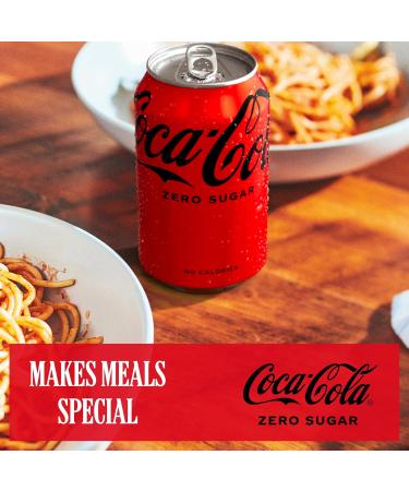  Coca-Cola Zero Coca-Cola Zero Sugar - Sugar-free calorie-free cola soda - Pack of 24 x 330ml cans - Buy Online on GoSupps.com