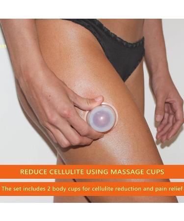 Facial Cupping Set for Face and Neck + Konjac Sponge - Anti Cellulite Therapy Set | DoSensePro - Buy Online on GoSupps.com