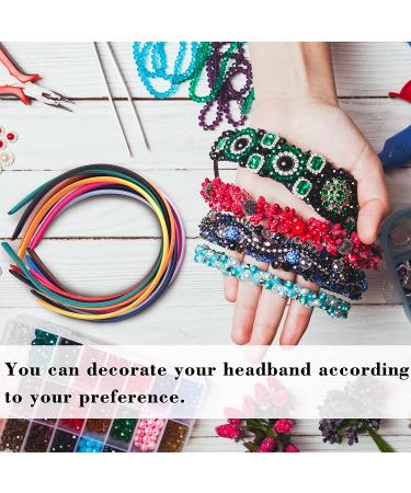 SIQUK 18-Pack Satin Headbands - Colorful Non-Slip Hair Accessories for Girls & Women, 0.39 Inch Wide - Buy Online on GoSupps.com