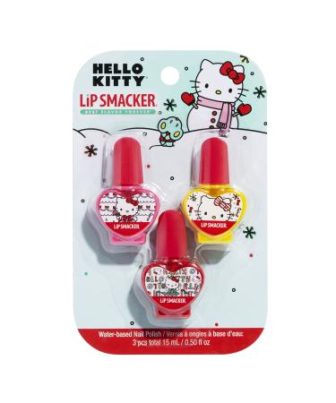 Lip Smacker Holiday Hello Kitty Nail Polish Trio Gift For Girls