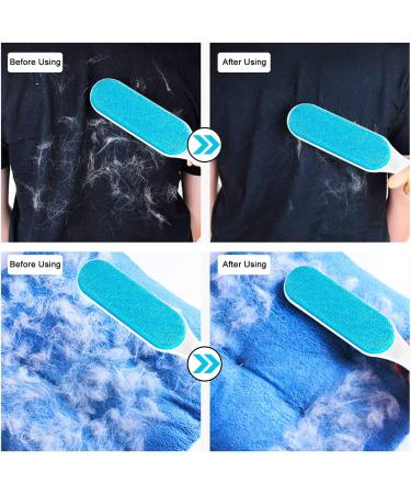 Grandomasi Self-Cleaning Lint Brush | Double-Sided Pet Fur & Lint Remover for Furniture & Carpets - Blue - Buy Online on GoSupps.com
