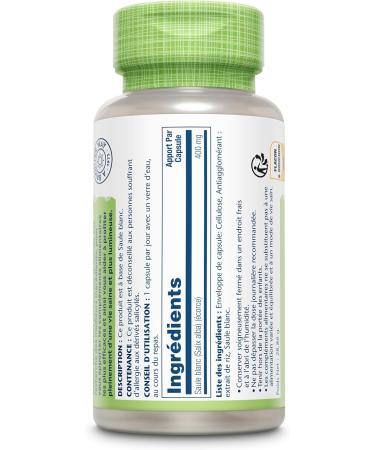 Solaray White Willow | Bark | Salix alba | Pain Relief | 60 Vegetable Capsules - Buy Online on GoSupps.com