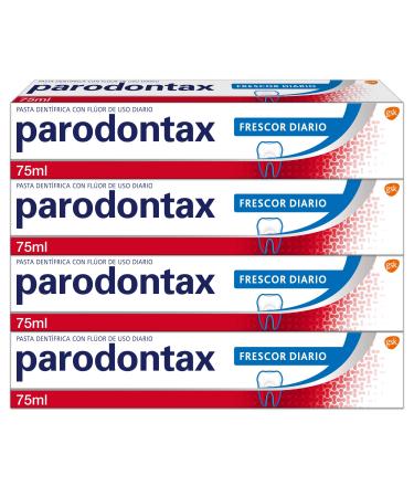 Parodontax toothpaste helps with bleeding gums daily freshness 4 x 75 ml