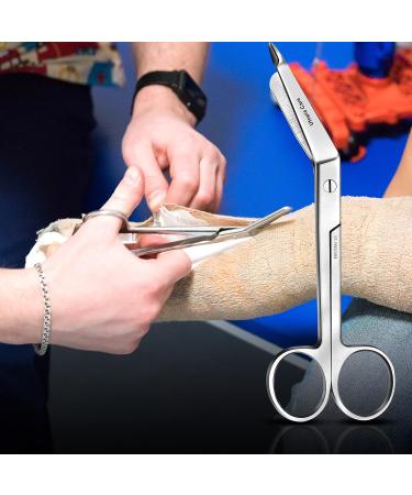 Utopia Care 5.5 Inch Stainless Steel Medical Scissors - EMT Trauma Shears for Nurses - Silver Bandage Scissors - Buy Online on GoSupps.com