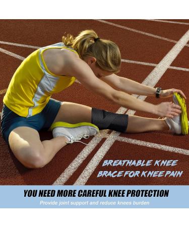 CURELIX 2023 Knee Brace with Side Stabilizers - Adjustable Support for Meniscus Tear, MCL, ACL, Arthritis - Gel Pad & Shin Pad Included (Black, Large) - Buy Online on GoSupps.com