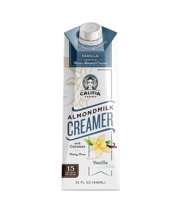 Califia Farms Vanilla Almond Milk Coffee Creamer - 32oz (3-Pack) | Non-Dairy, Vegan, Plant-Based, Non-GMO - Buy Online on GoSupps.com