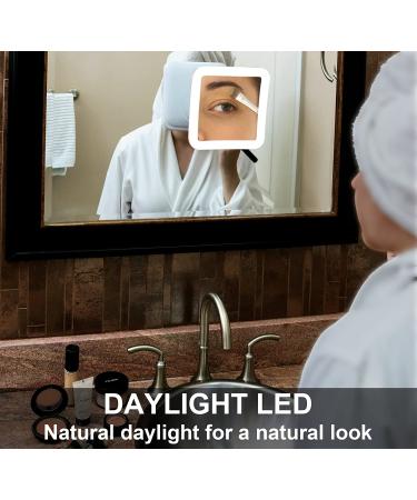 Fancii 10X Magnifying Lighted Makeup Mirror - Daylight LED Vanity Mirror - Buy Online on GoSupps.com