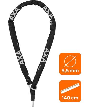 AXA 424003 RLC Black Chain with Bag Connection - 140 cm | Secure Your Belongings Internationally - Buy Online on GoSupps.com