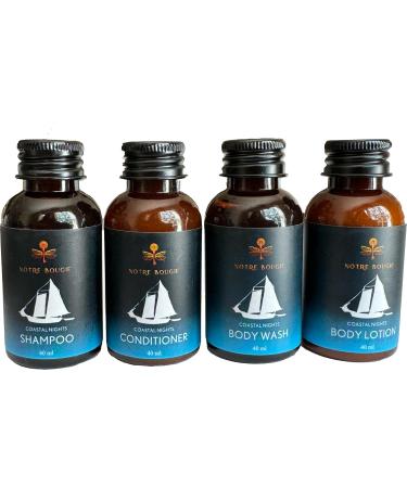 Coastal Nights Travel Toiletries Sets in Bulk | 100pcs | Shampoo Conditioner Body Wash Lotion & Soap for Hotels & AirBnBs - Buy Online on GoSupps.com