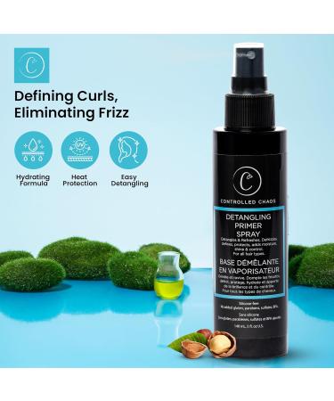 Controlled Chaos Hair Detangler Spray - Heat Protectant Spray for hair with Rosemary Leaf Extracts Jojoba Oil & Olive Oil-Adds Moisture Shine & Control (5oz) - Buy Online on GoSupps.com