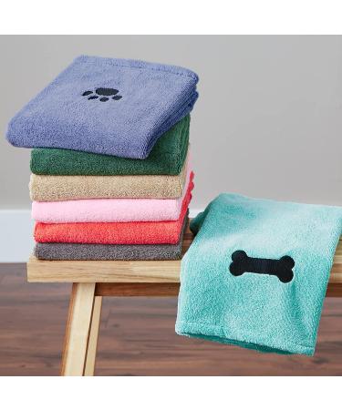 Bone Dry X-Large Pet Grooming Towel Collection, Absorbent Microfiber - Gray 41x23.5 - Buy Online on GoSupps.com