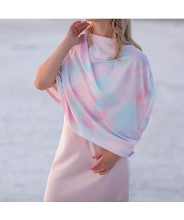 NatureBond Nursing Cover | Privacy Baby Shawl & Car Seat Canopy | Multi-Use Shopping Cart Cover & Blanket - Sunrise Pink - Buy Online on GoSupps.com