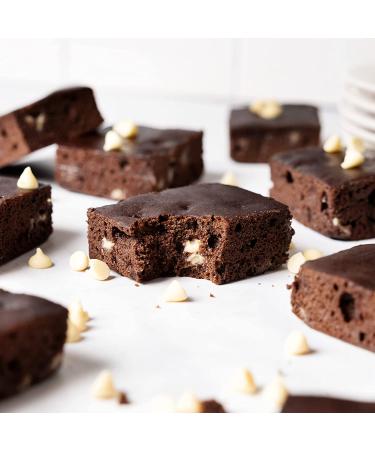 Eat Me Guilt Free Tuxedo Protein Brownie - 14g Protein | Low Carb, Keto-Friendly, Low Sugar | Non-GMO | No Preservatives | Low Calorie Snack/Dessert - 12 Count - Buy Online on GoSupps.com