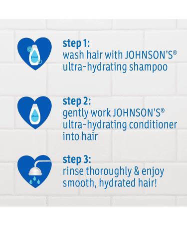Johnson's Baby Kids Ultra-Hydrating Shampoo 13.6 fl oz - Gentle Cleansing for Soft, Healthy Hair - Buy Online on GoSupps.com