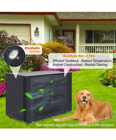 42 Inch Dog Crate Cover for Double Door Wire Kennel - Sunblock for Summer, Warm for Winter | Weatherproof & Durable - Buy Online on GoSupps.com