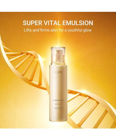IOPE Super Vital Facial Moisturizing Lotion 5.07 FL. OZ. | Anti-aging & Wrinkle Repair Cream for Dry & Sensitive Skin | Paraben-Free Korean Skincare - Buy Online on GoSupps.com