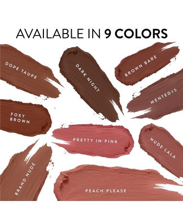Mented Cosmetics Dark Night Semi-Matte Nude Lipstick - Vegan, Paraben-Free, Cruelty-Free | Long-Lasting Brown/Dark Shade - Buy Online on GoSupps.com