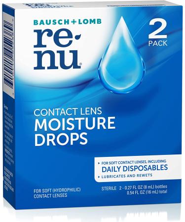 Bausch + Lomb ReNu MultiPlus Lubricating & Rewetting Drops Twinpack - 0.27 fl oz x 2 - Buy Online on GoSupps.com