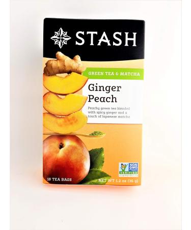 Stash Tea Green Ginger Peach Matcha (Pack of 2)