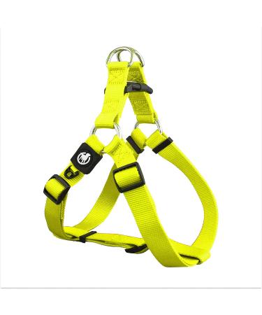 DDOXX Nylon Step-In Dog Harness - Adjustable Chest Puppy Harness for All Sizes - XXS (Yellow) Yellow XXS - 1.0 x 26-35 cm - Buy Online on GoSupps.com