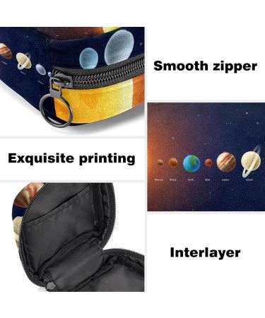 Portable Solar System Sanitary Napkin Storage Bag | Menstrual Cup Pocket with Zipper for Teens & Women - Buy Online on GoSupps.com
