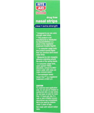 Rite Aid Extra Strength Nasal Strips - 26 Count | Effective Snoring Aid & Congestion Relief | International Shipping Available - Buy Online on GoSupps.com