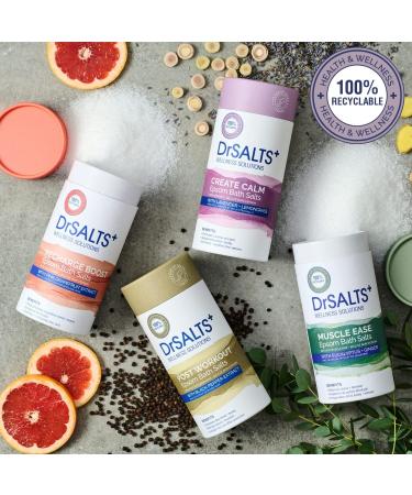 DrSALTS+ Muscle Ease Epsom Salts - Soothing Relief for Strains, Pain & Stiffness - Eucalyptus & Ginger Oils - Vegan & Cruelty-Free - 3kg - Buy Online on GoSupps.com