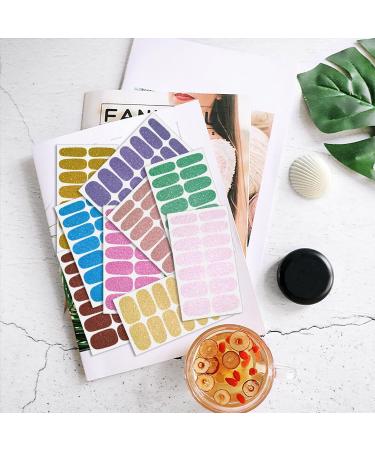 DANNEASY Glitter Nail Polish Stickers - 24 Sheets Self-Adhesive Full Nail Wraps for Women | Gel Nail Strips Manicure Kit with File & Cuticle Stick - Buy Online on GoSupps.com