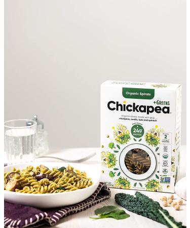Chickapea Lentil Kale Spinach Pasta - Gluten Free, High Protein 8oz (Pack of 6) - Buy Online on GoSupps.com