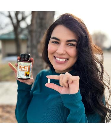 Vitamin D3 & K2 with Calcium & BioPerine 5000 IU - Supports Bone, Muscle, Heart, and Immune Health - Buy Online on GoSupps.com