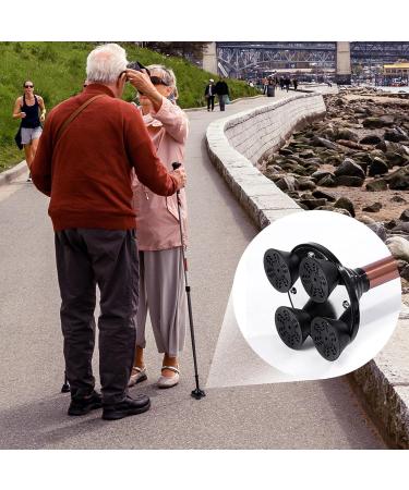 Rotating Four-Corner Crutch Base - Rubber Four-Legged Crutch Foot Pad Replacement Crutch Tip Crutch Crutch Accessories for Walking Crutch/a - Buy Online on GoSupps.com