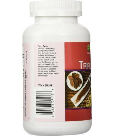 Trunature Triple Energy Ginseng & Eleutherococcus 300 Softgels - Boost Stamina & Vitality - Buy Online on GoSupps.com