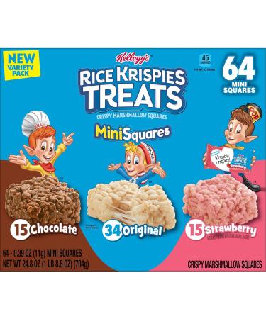 Rice Krispies Treats Mini Marshmallow Snack Bars Variety Pack - 64 Bars - Buy Online on GoSupps.com