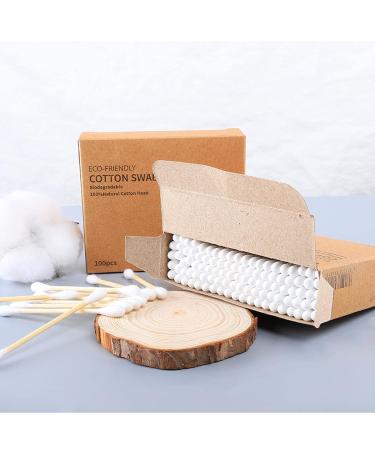Buy 100 Bamboo Cotton Buds | Eco-Friendly BPA Free Soft Tips - Perfect for Personal Care & Beauty - Buy Online on GoSupps.com