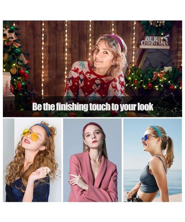 Stylish Non-Slip Workout Headbands for Women - 4 Pack Cotton Yoga & Fitness Bands - Buy Online on GoSupps.com