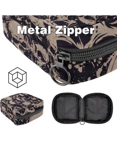 Javenproeqt Portable Women's Binding Bags - Stylish Menstrual Cup Pockets & Pads for Teens - Cool Gray Wolf Blue Design - Buy Online on GoSupps.com