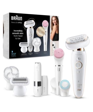 Braun Silk- pil 9 Flex Beauty set epilator women / hair remover facespa facial hair remover 9 essays including facespa brush mini-hair remover 9105 white / gold-9105 - Buy Online on GoSupps.com