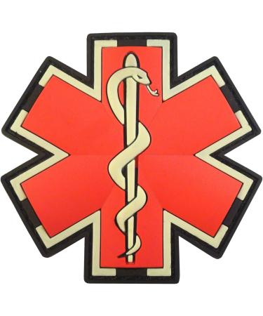 Glow Dark EMS EMT Paramedic Morale Patch | Tactical PVC 3D Fastener - Buy Online on GoSupps.com