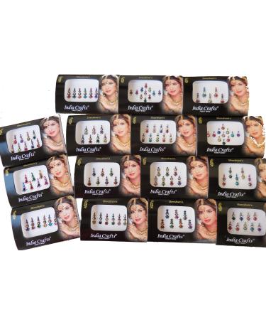 6 Different Bindi Packs Mix n Match Face Jewels Bollywood Stickers Indian Bindi - Buy Online on GoSupps.com