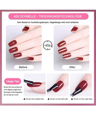  MrCuvaryas Quick Dry Nail Polish Water Based Glossy Natural Non-Toxic Water Based - Buy Online on GoSupps.com