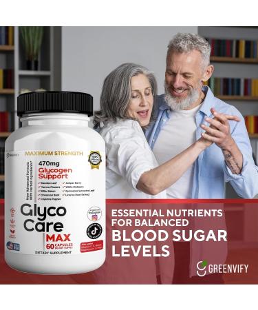 GREENVIFY GlycoCare MAX Glycogen Support Supplement 60 Capsules with Banaba Leaf Juniper Berry Vitamins & Minerals (3) - Buy Online on GoSupps.com