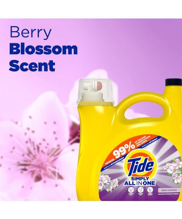 Tide Simply Clean & Fresh Liquid Laundry Detergent - Berry Blossom Scent 89 Loads 117 fl oz | International Shipping Available - Buy Online on GoSupps.com
