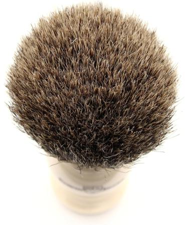 Edwin Jagger 1EJ877SDS Best Dachs Razor Brush with Stand - Imitation Ivory for Shaving Cream & Soap | Premium Men's Grooming Tool - Buy Online on GoSupps.com