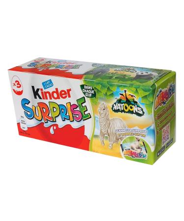 KINDER Surprise Natoons Egg 20g - New version 2022/2023 - Pack of 3 eggs. (1)