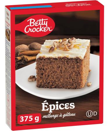 BETTY CROCKER - CAKE MIX - Spice Flavor 375 Grams Package of Cake Mix Baking Mix Tastes Like Homemade Easy To Bake Spice 375 g (Pack of 1) - Buy Online on GoSupps.com